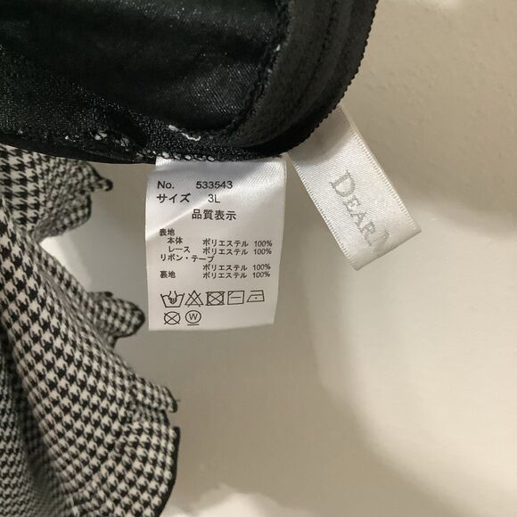 Dear My Love Houndstooth J Fashion Kawaii Coquette Lacey Culottes Shorts M/L - Picture 8 of 8